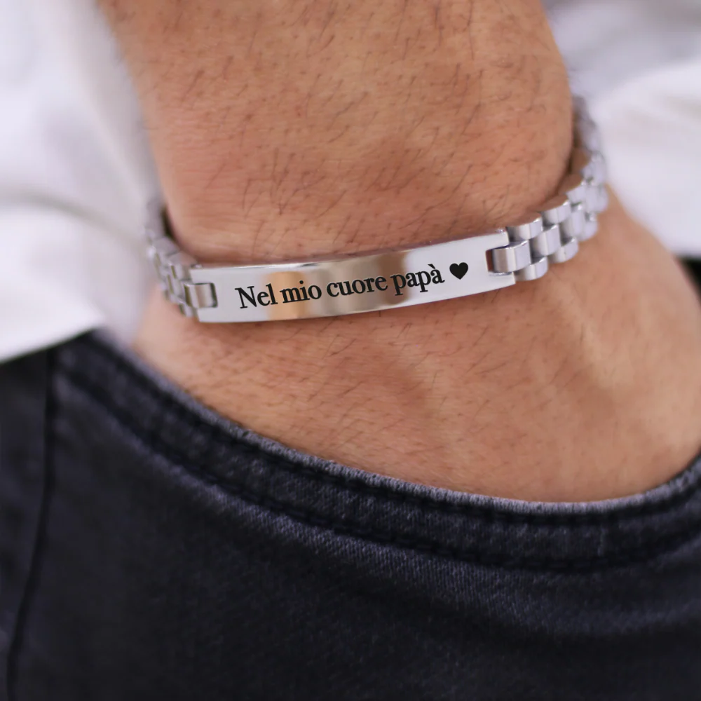 Bracciale Personalizzato Maglia Orologio Luxury - Image 5
