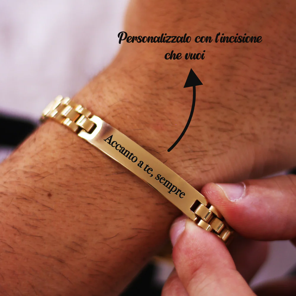 Bracciale Personalizzato Maglia Orologio Luxury - Image 6