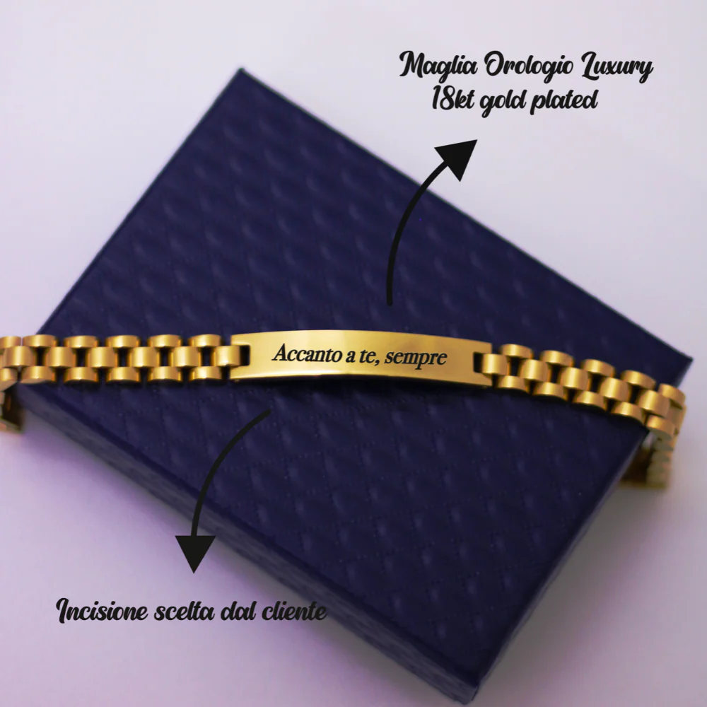 Bracciale Personalizzato Maglia Orologio Luxury - Image 7