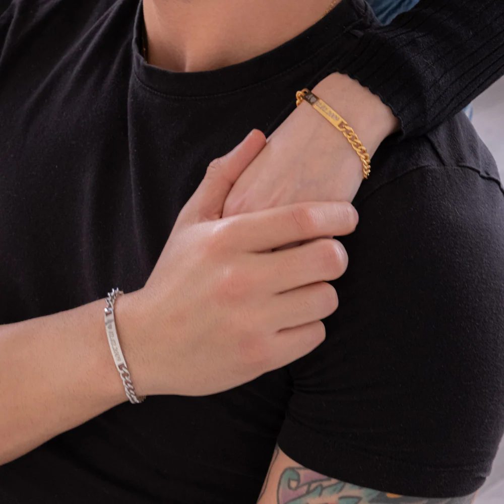 Coppia Di Bracciali Amore Eterno Personalizzati Con Incisione - Image 3
