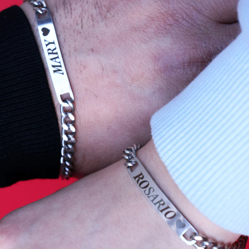 Coppia Di Bracciali Amore Eterno Personalizzati Con Incisione - Image 4