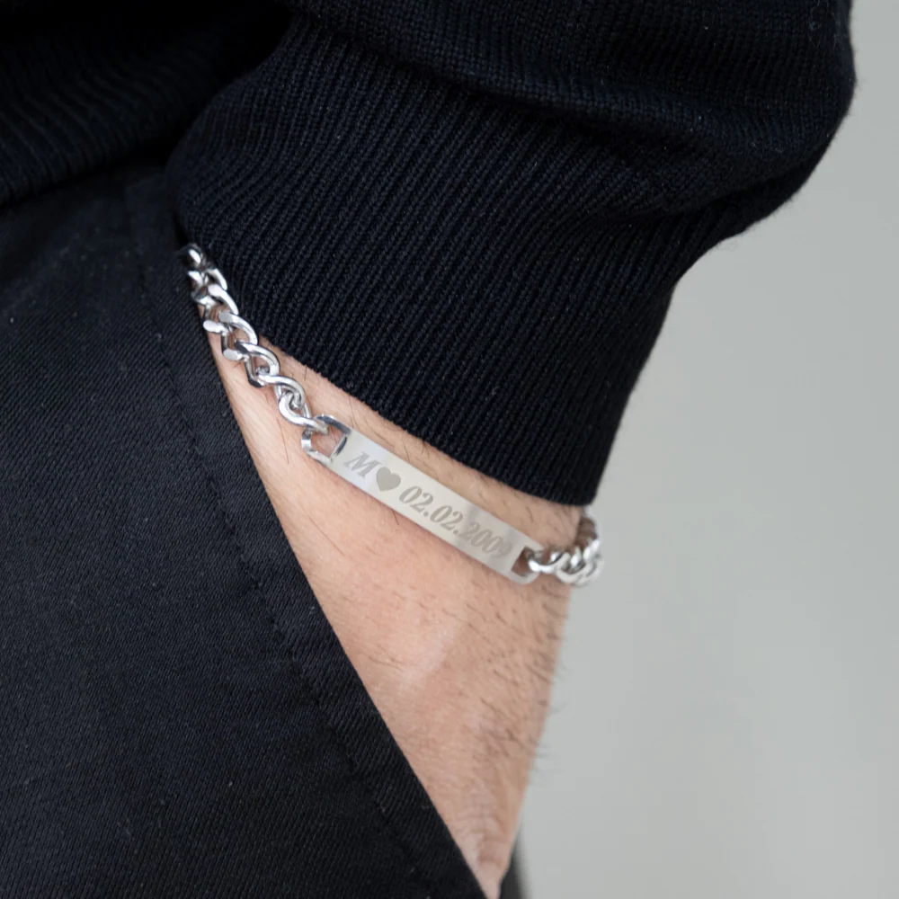 Coppia Di Bracciali Amore Eterno Personalizzati Con Incisione - Image 5