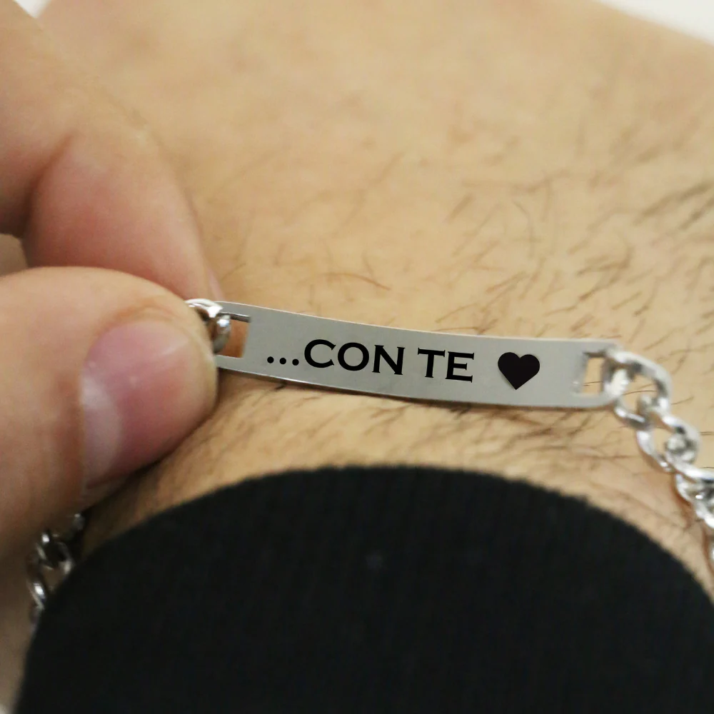 Coppia Di Bracciali Amore Eterno Personalizzati Con Incisione - Image 7