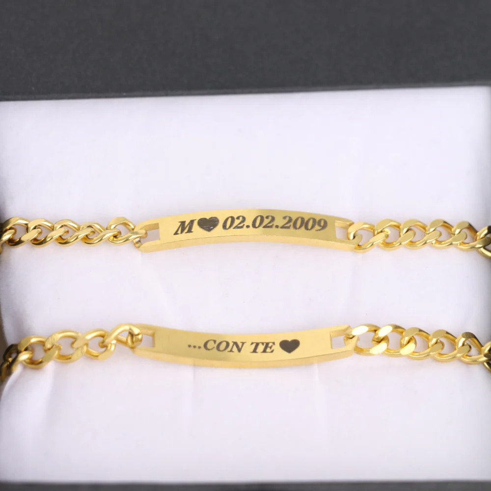 Coppia Di Bracciali Amore Eterno Personalizzati Con Incisione - Image 9