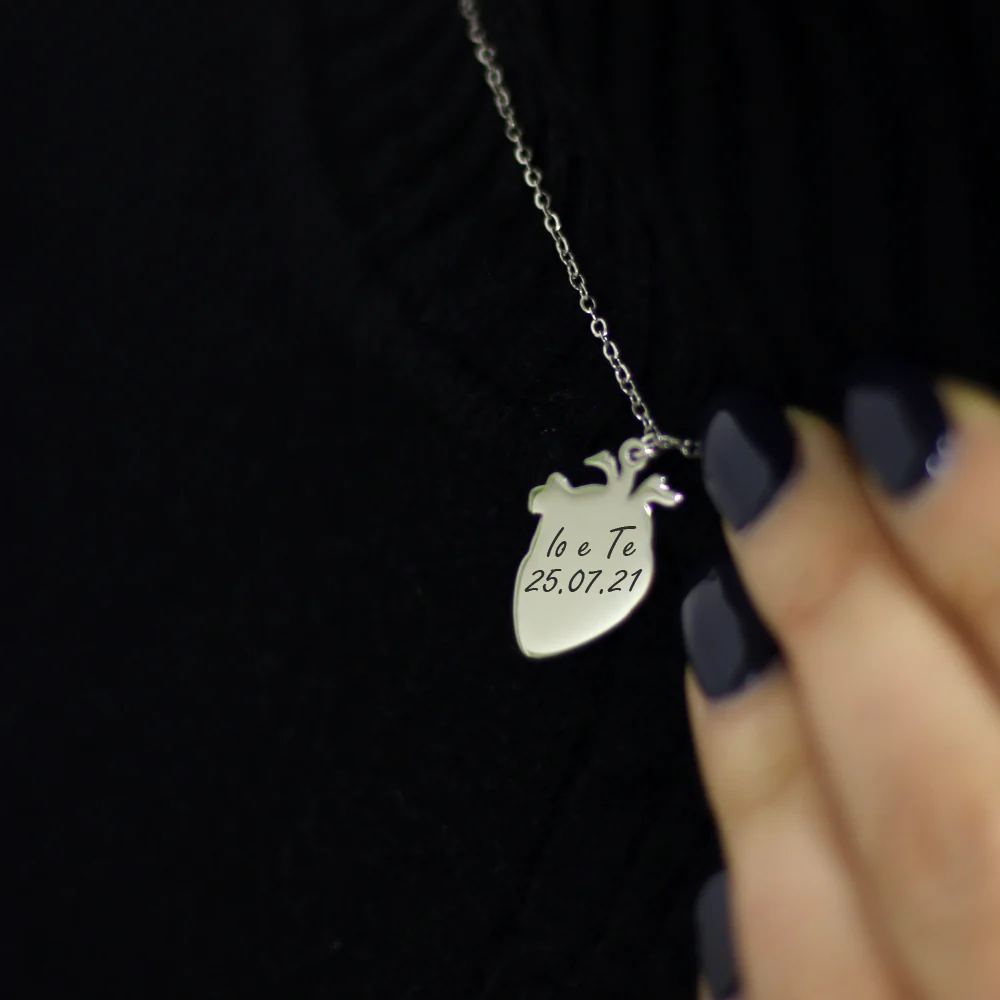 Collana Cuore Anatomico Personalizzata - Image 3