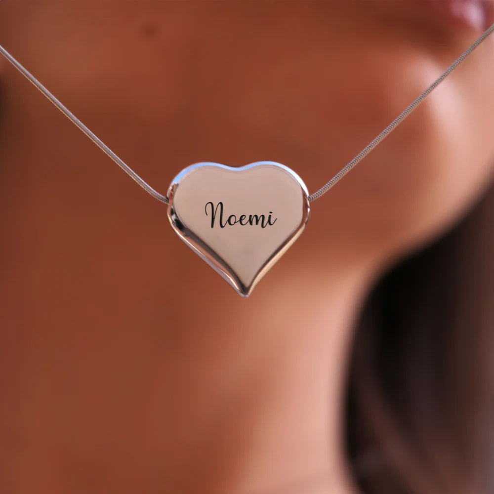 Collana Cuore Mio Con Incisione Personalizzata - Image 5