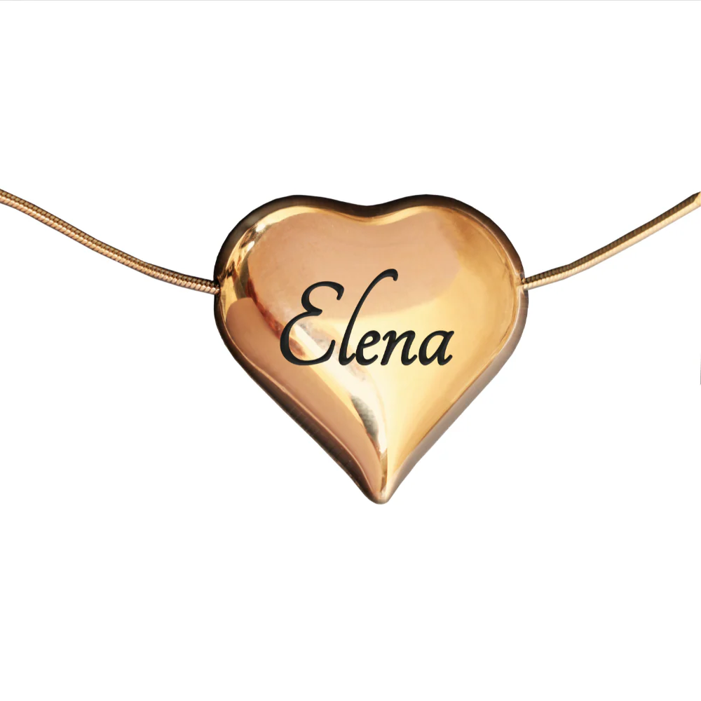 Collana Cuore Mio Con Incisione Personalizzata - Image 7