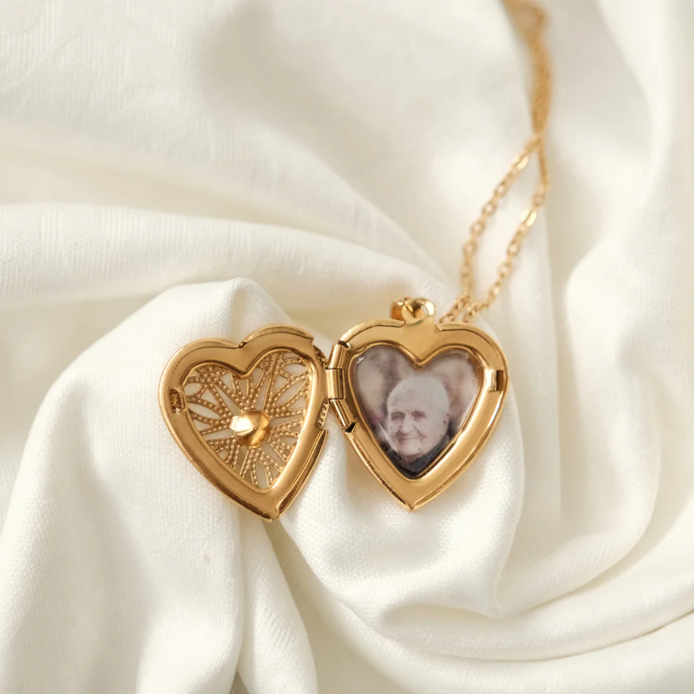 Collana Cuore Piccolo Foto Stampata Personalizzata - Image 3