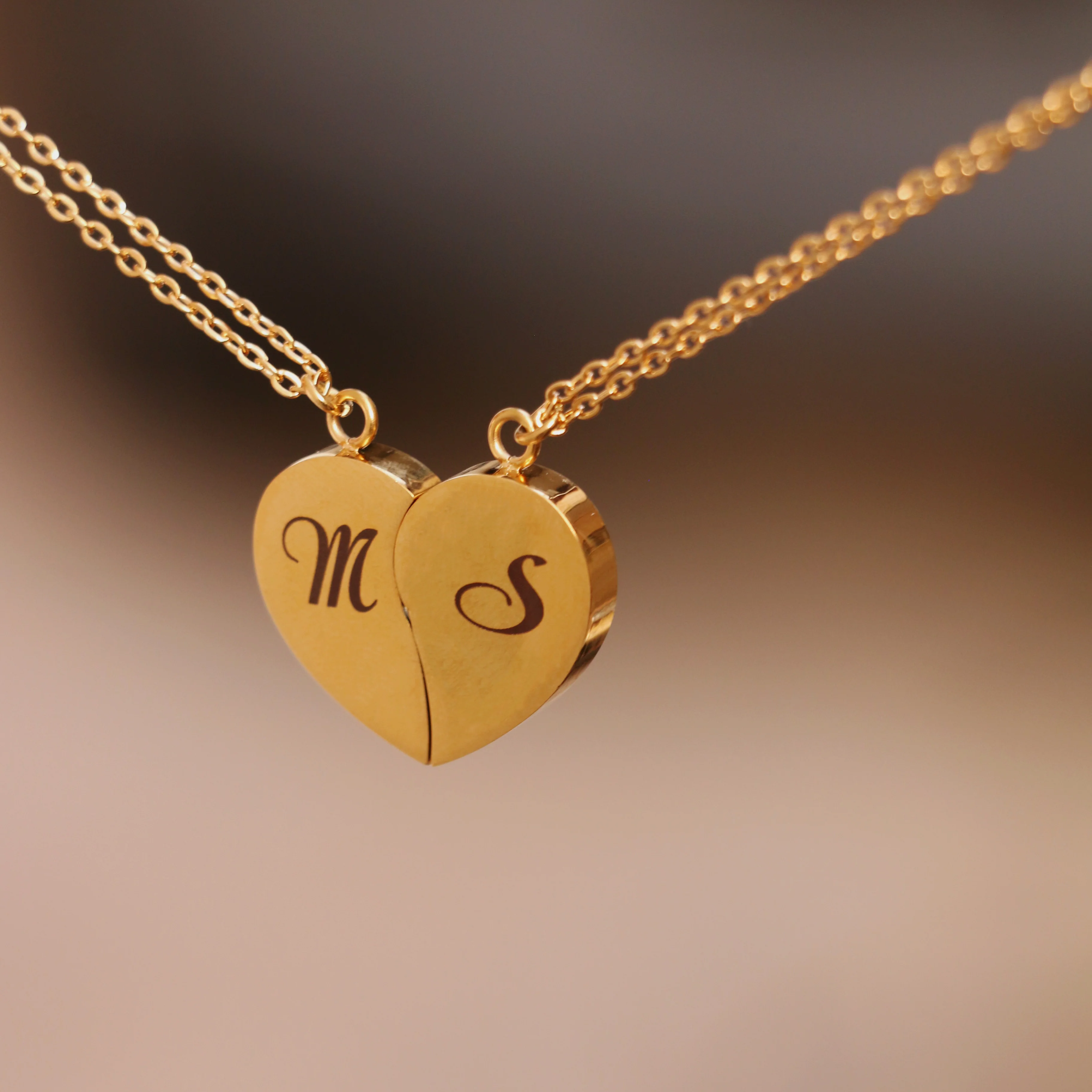 Collana Cuore Spezzato Personalizzata (2 Catenine) - Image 8