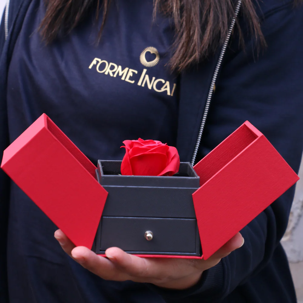 Collana Nodo Infinito (2 Catenine) - Confezione Regalo Con Rosa - Image 12