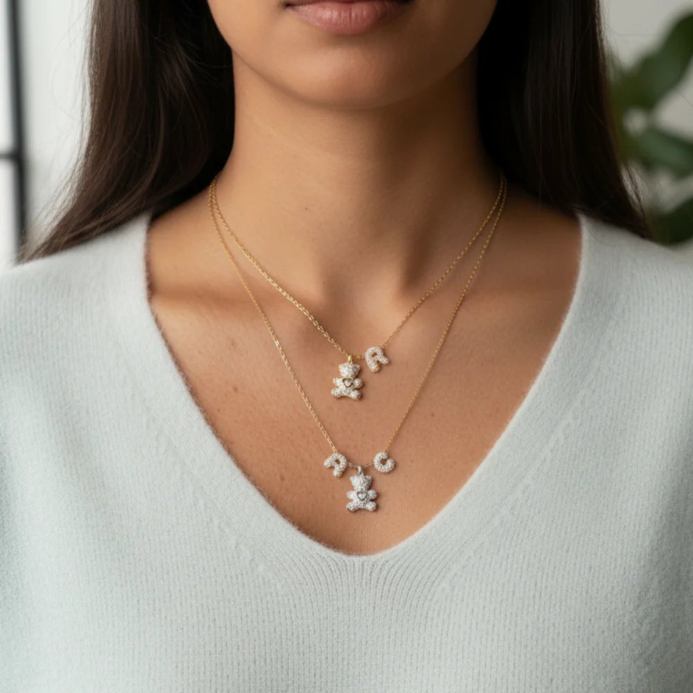 Collana Teddy Mamy Lettere Personalizzate - Image 4