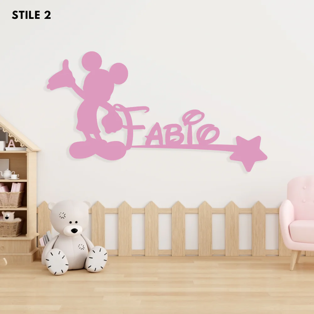 Decoro A Parete Fiabe Nome Personalizzato Bambini - Image 11