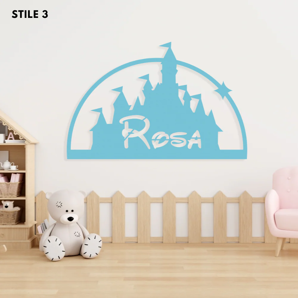 Decoro A Parete Fiabe Nome Personalizzato Bambini - Image 13