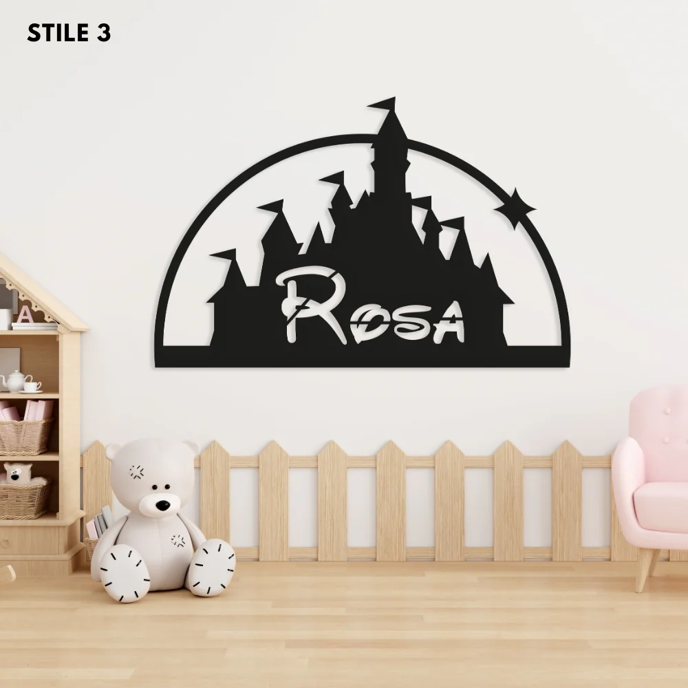 Decoro A Parete Fiabe Nome Personalizzato Bambini - Image 17
