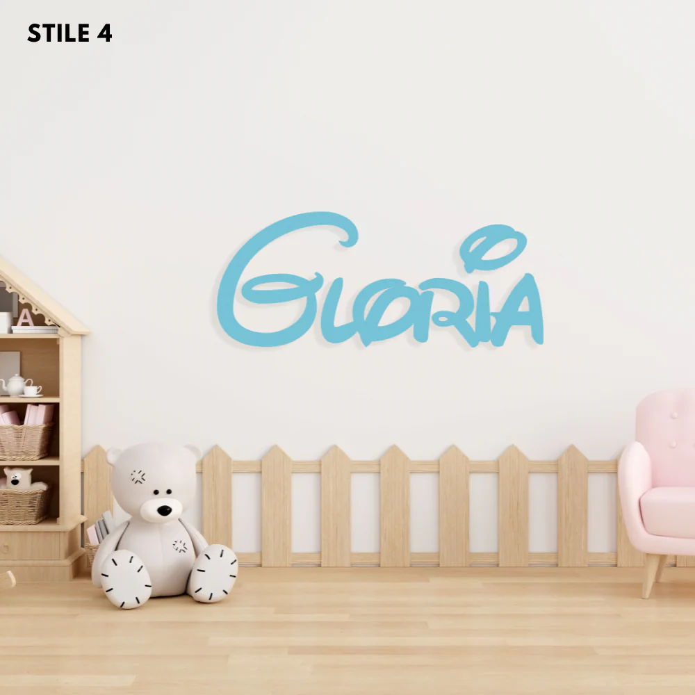 Decoro A Parete Fiabe Nome Personalizzato Bambini - Image 19