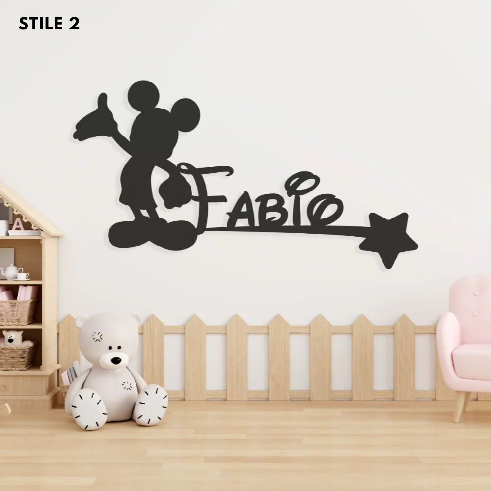 Decoro A Parete Fiabe Nome Personalizzato Bambini - Image 4