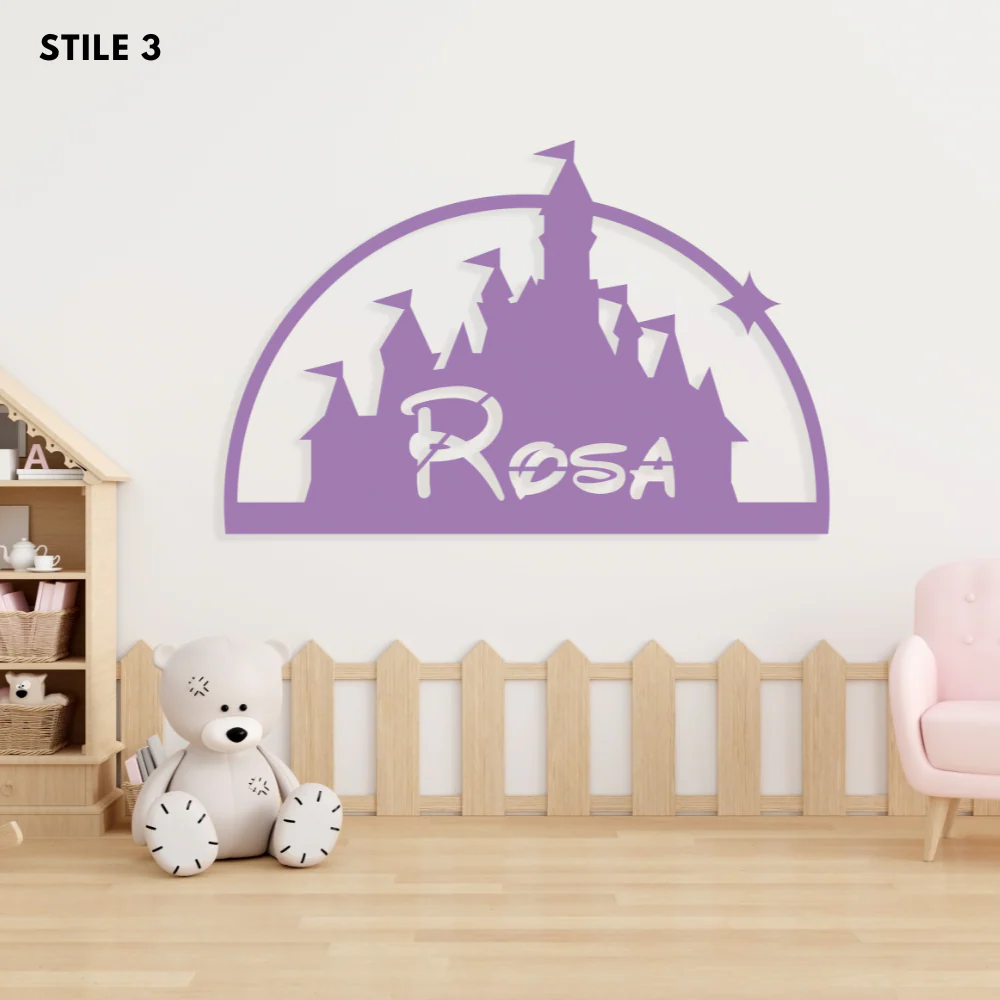 Decoro A Parete Fiabe Nome Personalizzato Bambini - Image 5