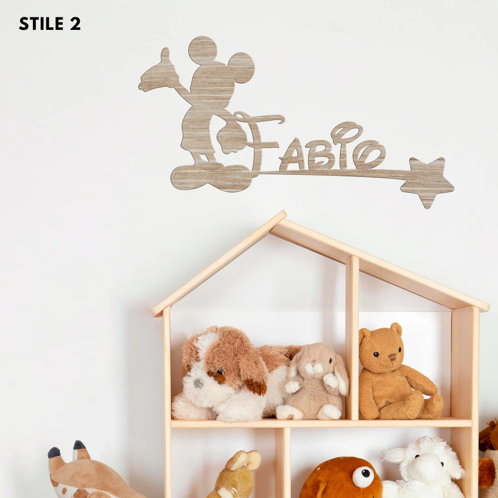 Decoro A Parete Fiabe Nome Personalizzato Bambini - Image 7
