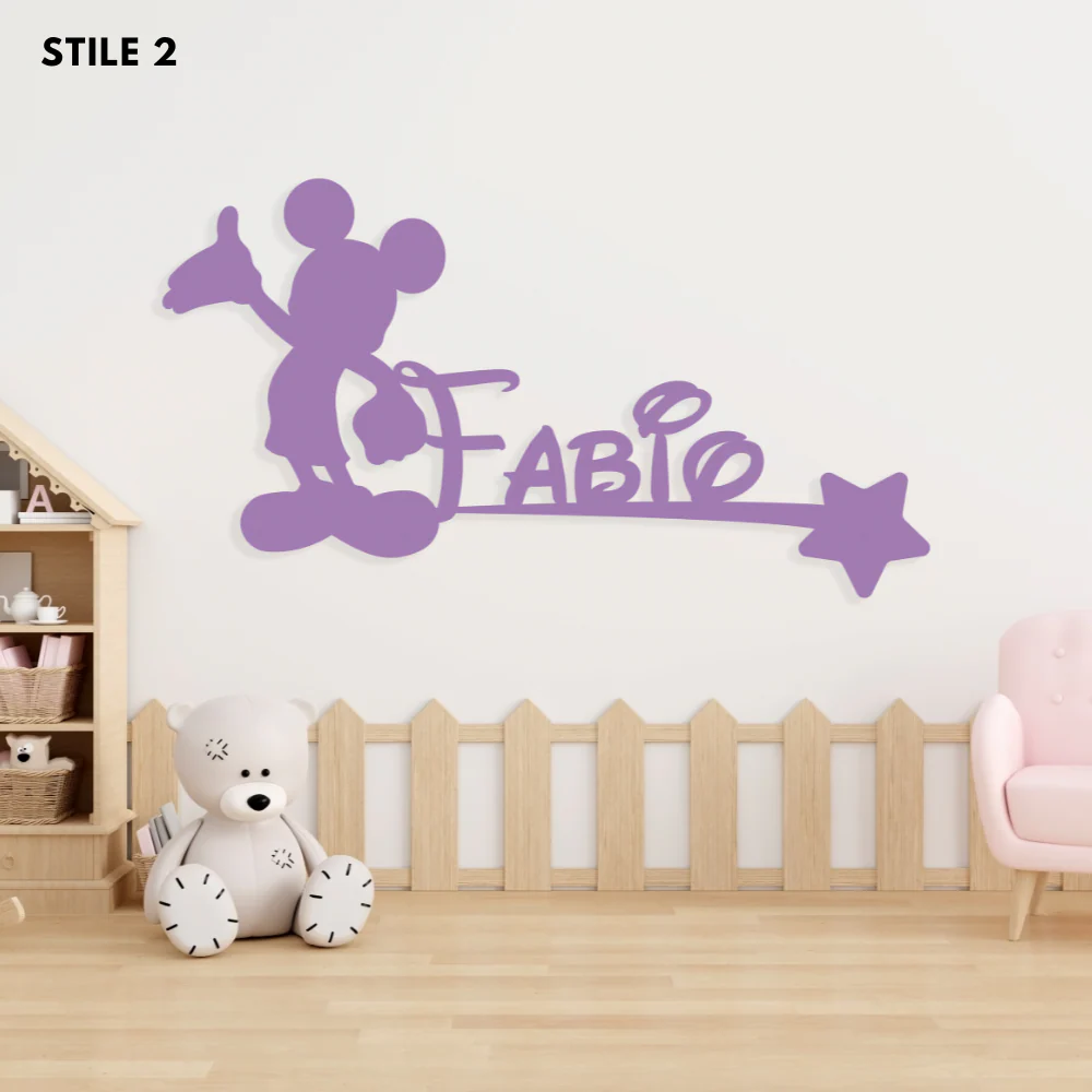 Decoro A Parete Fiabe Nome Personalizzato Bambini - Image 9