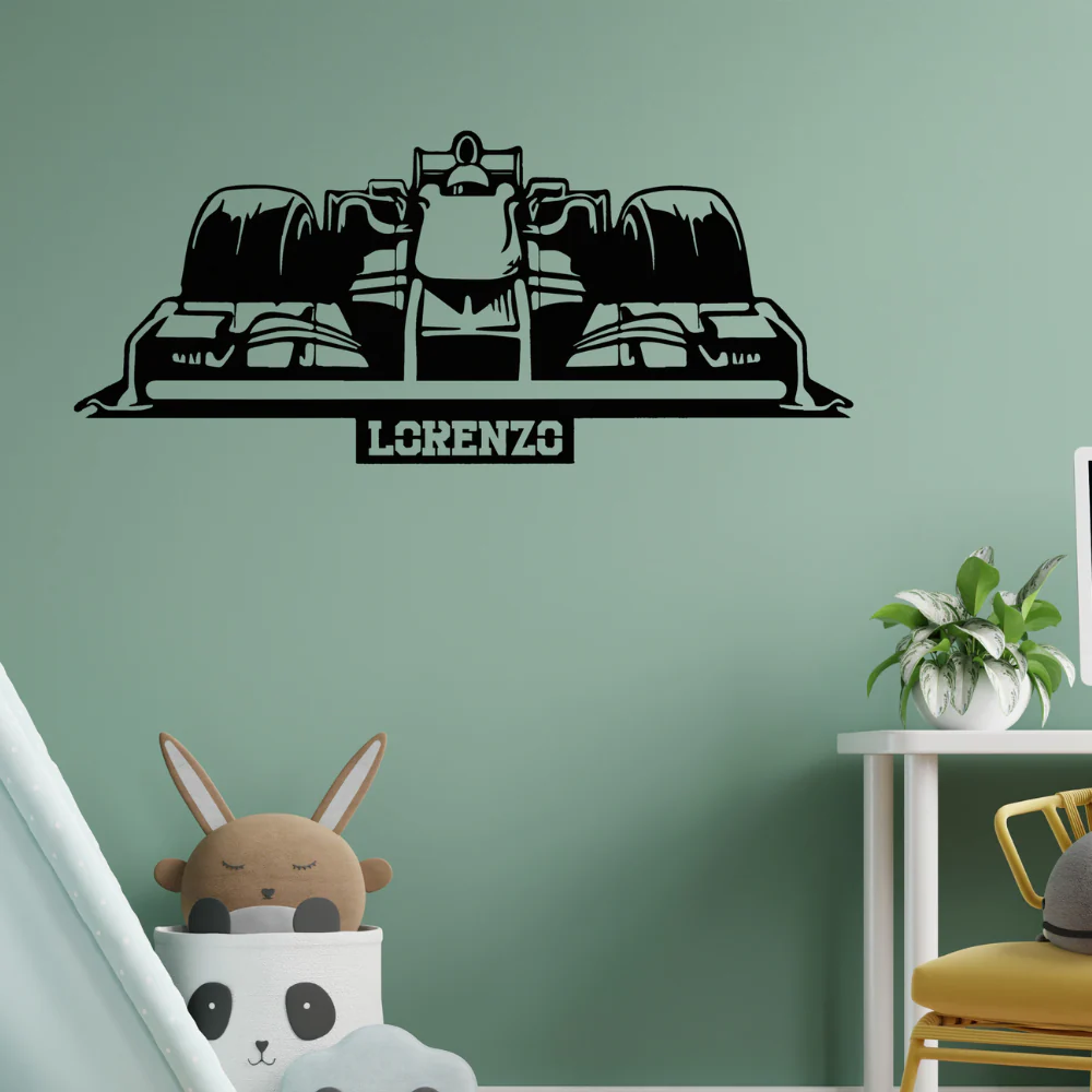 Decoro Formula 1 Personalizzato In Legno A Parete - Image 3