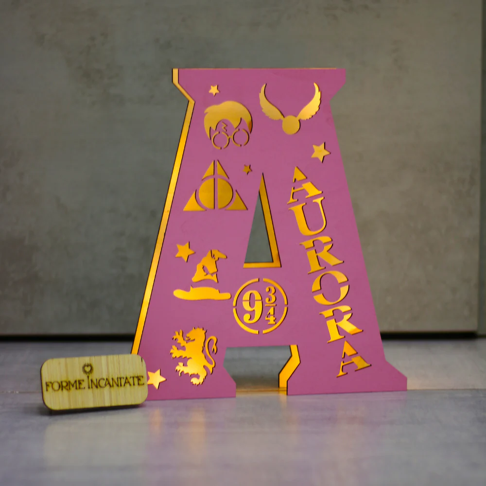 Lampada Harry Potter Lettera Nome Personalizzata - Image 4