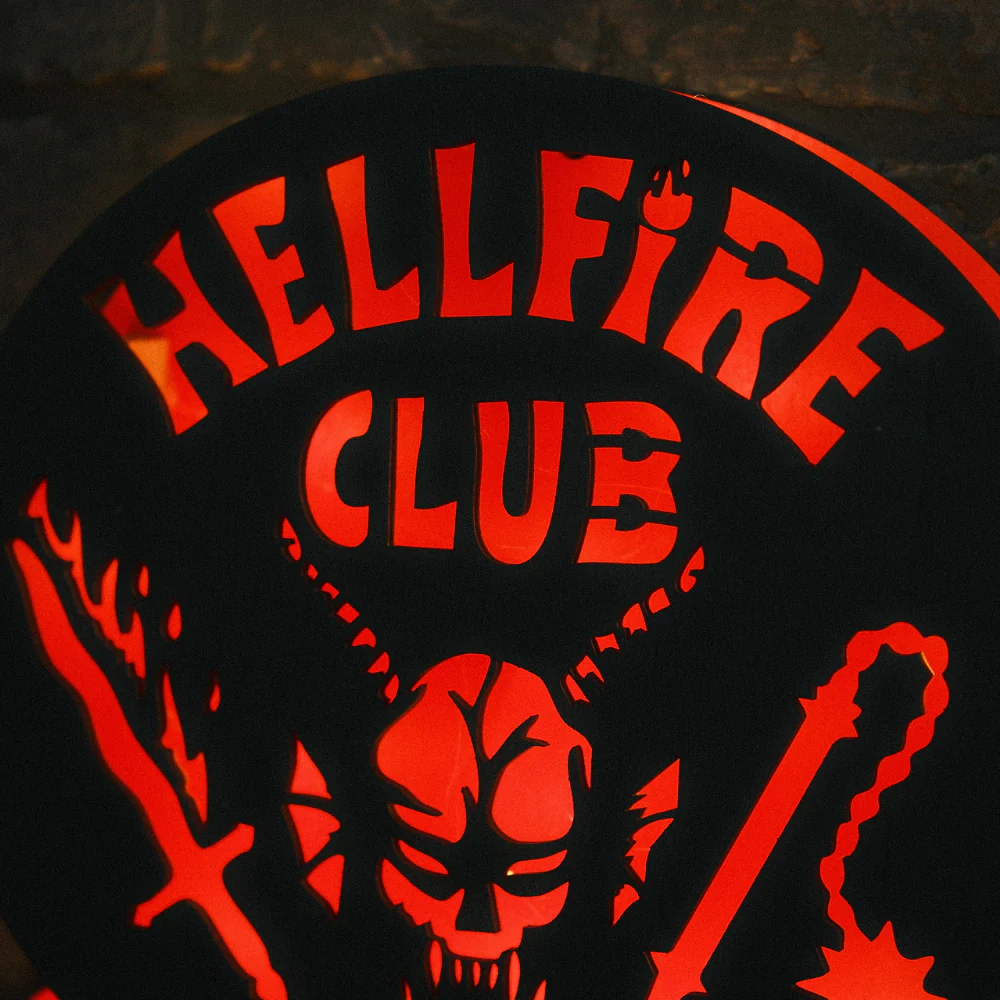 Lampada HELLFIRE PERSONALIZZATA Fan Art - Stranger Things - Image 4