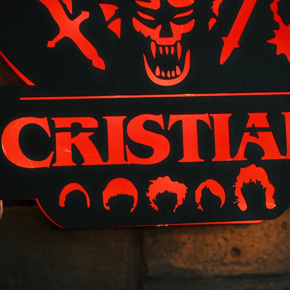 Lampada HELLFIRE PERSONALIZZATA Fan Art - Stranger Things - Image 5