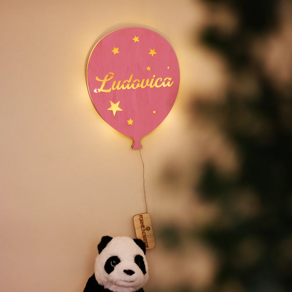 Lampada Palloncino a Parete con Nome Personalizzato - Image 5