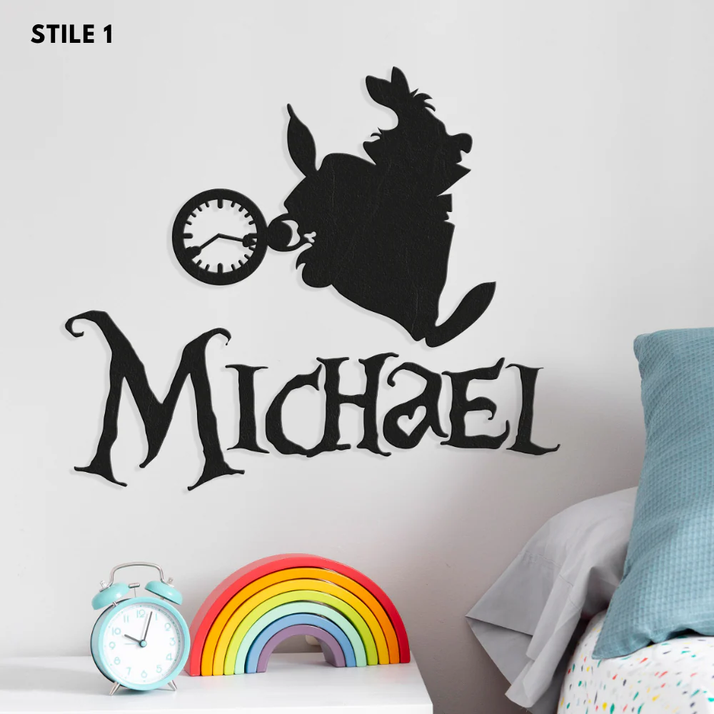 Nome Alice In Wonderland Personalizzato In Legno - Image 12