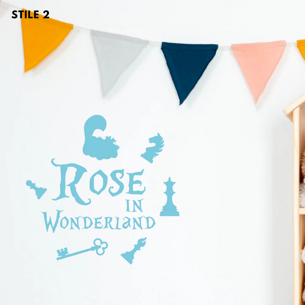 Nome Alice In Wonderland Personalizzato In Legno - Image 13