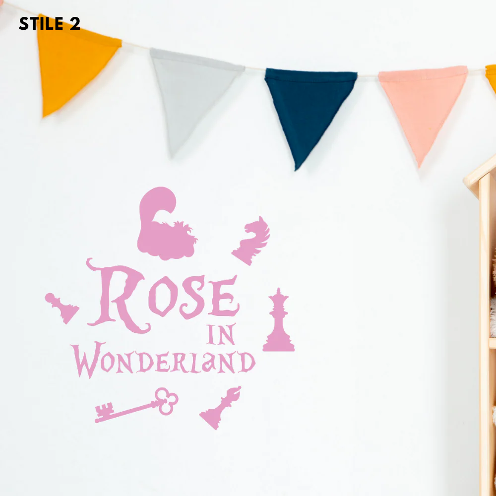 Nome Alice In Wonderland Personalizzato In Legno - Image 14
