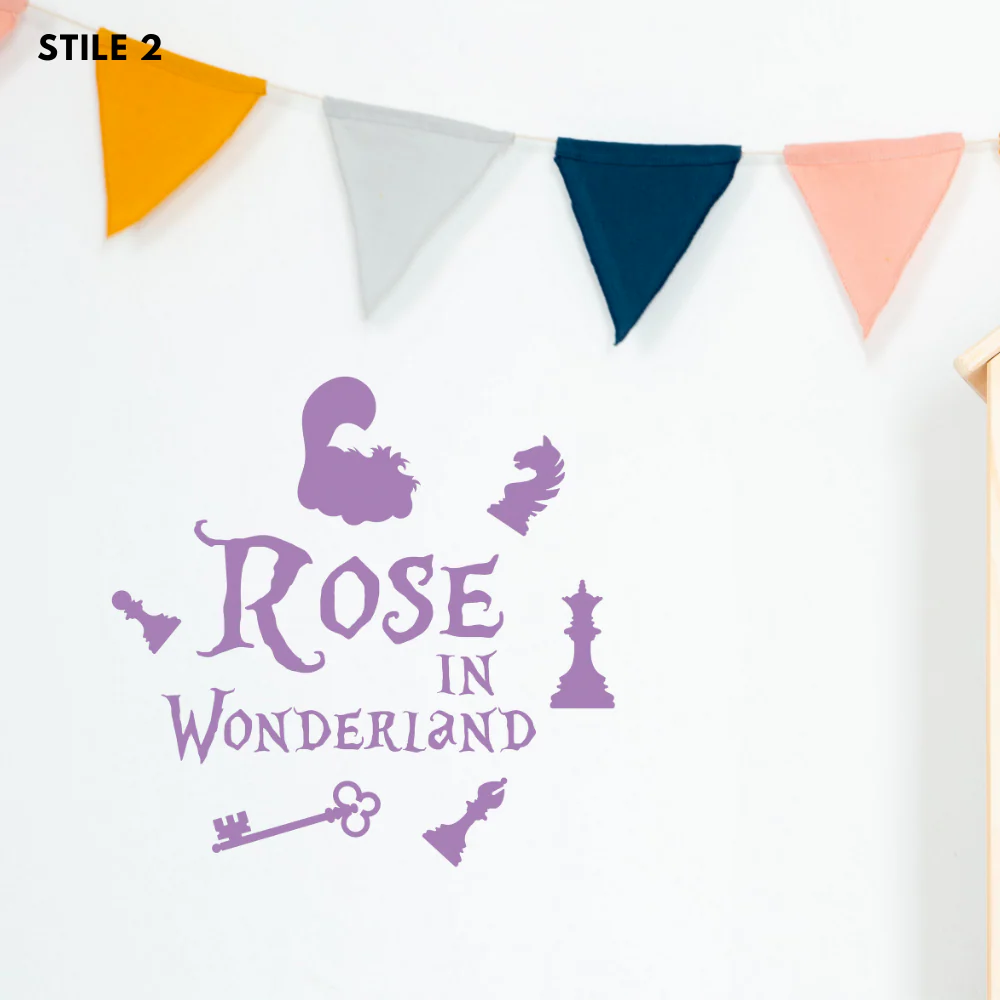Nome Alice In Wonderland Personalizzato In Legno - Image 15