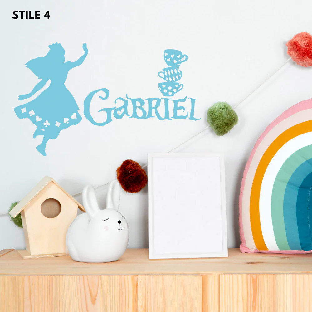 Nome Alice In Wonderland Personalizzato In Legno - Image 18
