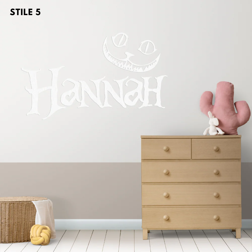 Nome Alice In Wonderland Personalizzato In Legno - Image 5