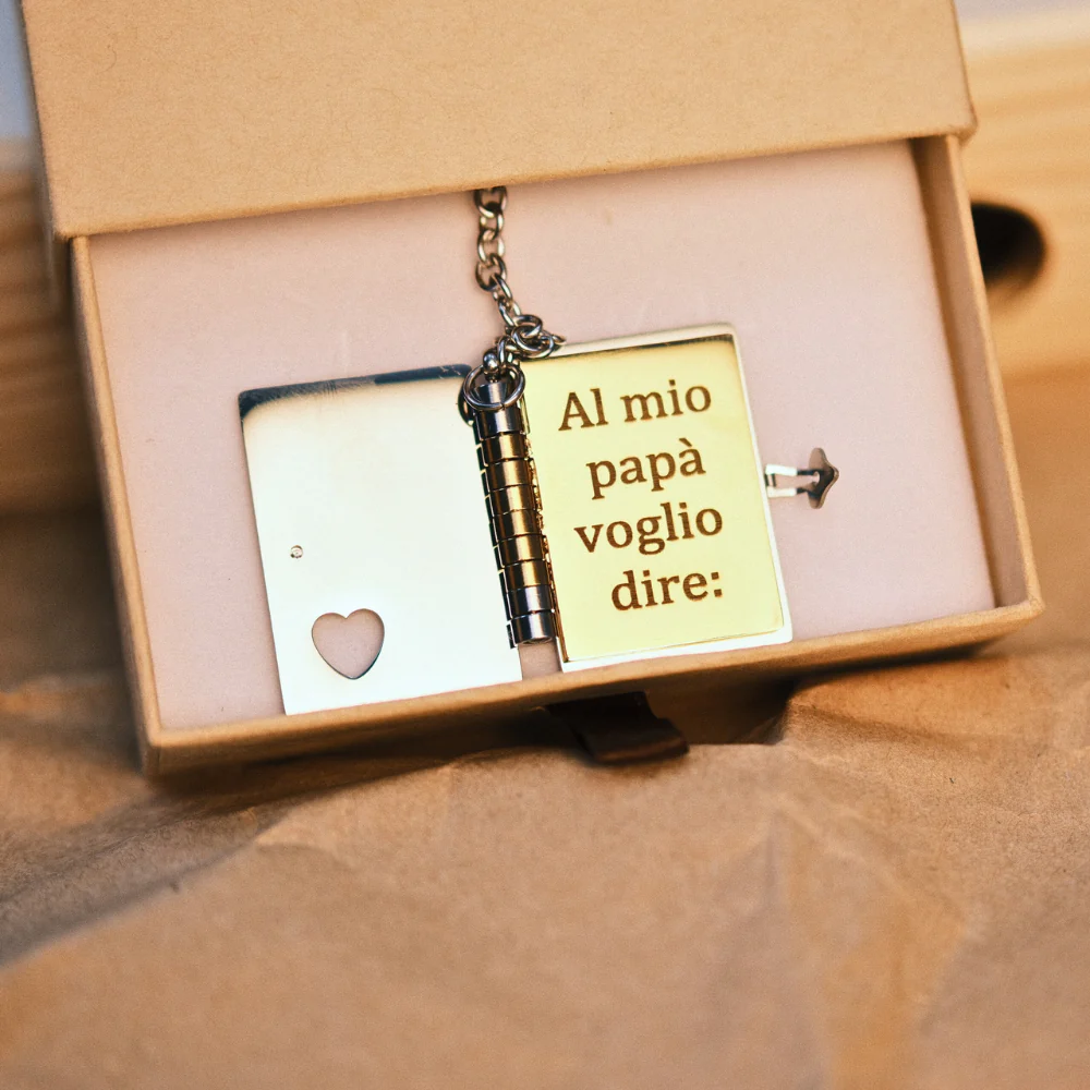 Portachiavi/Collana Book ~ Al mio papà... - Image 2