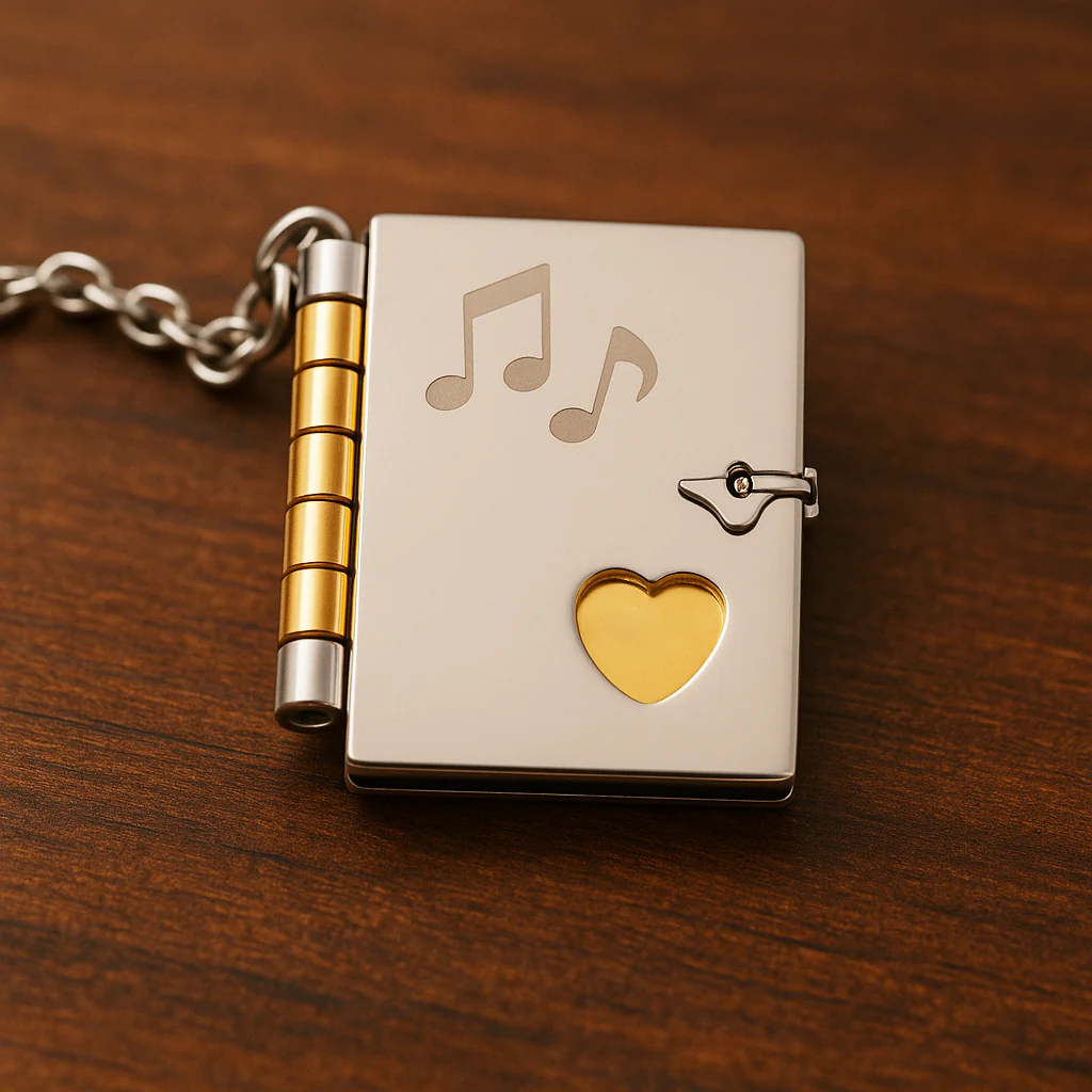Portachiavi/Collana Book ~ Frase Canzone Quanto Amore sei... - Image 2