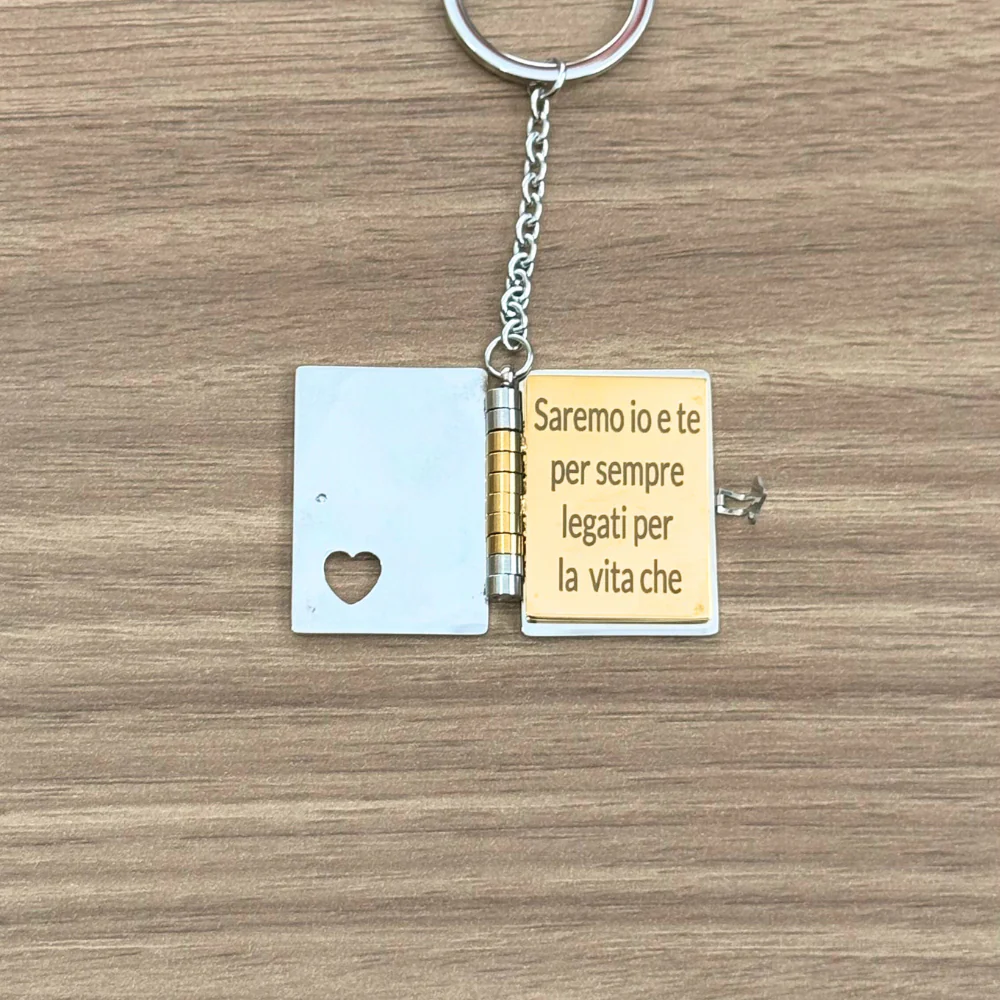 Portachiavi/Collana Book - Frase Per sempre Si - Image 2