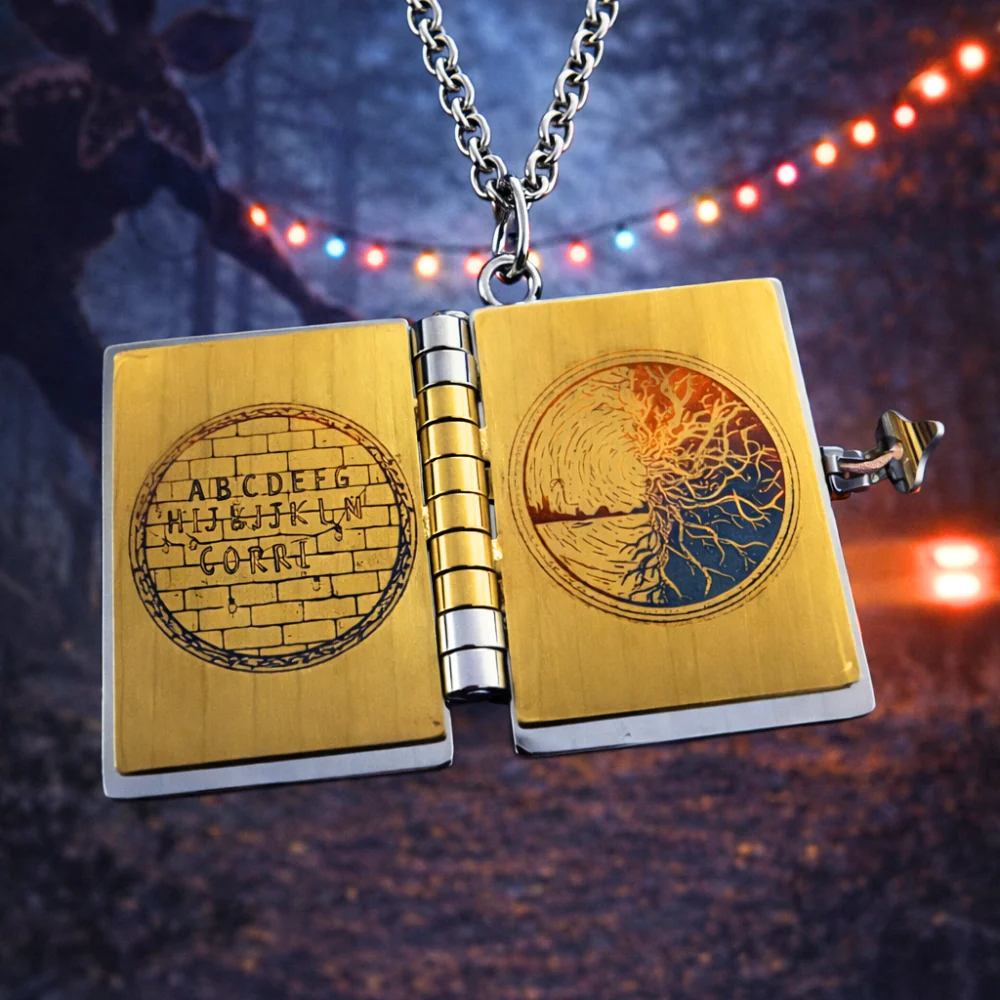 Stranger Things Fan Art ~ Portachiavi/Collana Book - Image 3